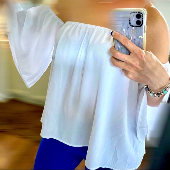 Flowy Tube Top with Faux Sleeves - Picture 1 of 1